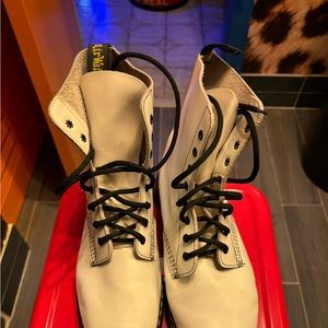 Dr. Martens White With Black laces 11821 Air Wair Boots